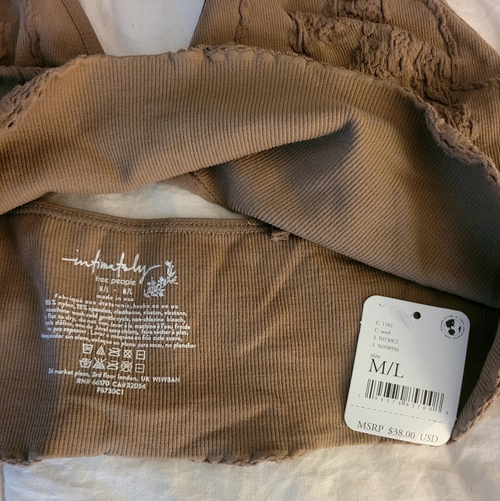 NWT Intimately Free People Bralette Bundle Of 3 M/L Boho Crop - Picture 4 of 9